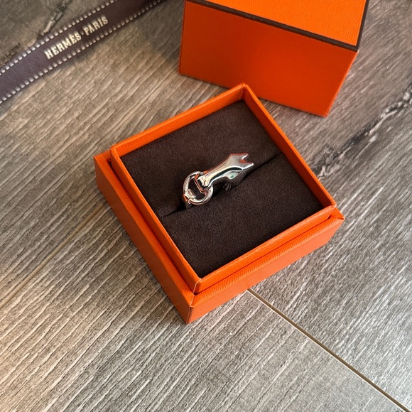 Hermès Galop ring in Silver, size 51 - Picture 4 of 7